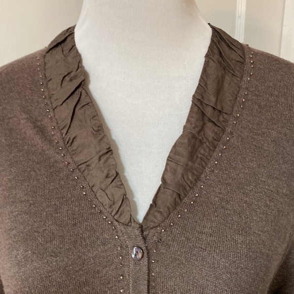Gerry Weber brown cardigan. - Picture 2 of 8